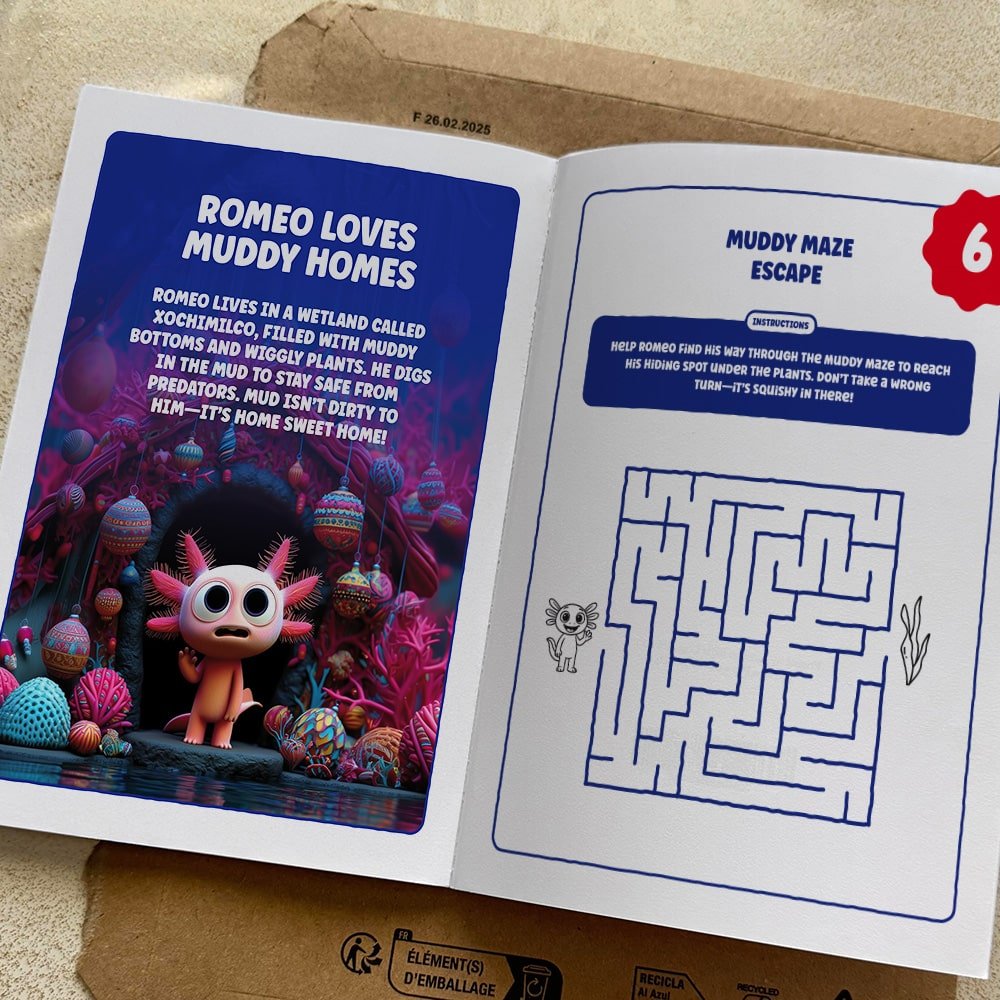 Romeo the Axolotl’s Advent Calendar Activity Book